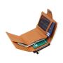 Custom Leather Mens Wallet Pop Up Card Holder Metal Aluminum Wallets Rfid Blocking Card