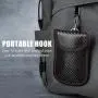 OEW189  RFID Key Pouch Carbon Fiber Signal Blocking Bag With Key Hook Keyless Car Theft Pouch Anti Theft Key Card Case
