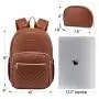 LOVEVOOK 2022 Women Quilted Travel Laptop Backpack 15.6 Inch Potable PU Backpacks Book Bag For School College Work Business Trip