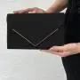Women Faux Suede Envelope Evening Clutch Bags Formal Party Clutches Wedding Purses Cocktail Prom Clutches