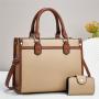 2024 Newest Luxury Fashion Ladies Handbags Trendy High Quality Canvas Women's Tote Bags With Card Bag