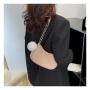In Stock Casual Hairball Women's Bag 2024 Fresh Retro Crossbody Bags for Women Fashion Shoulder Small Square Bag