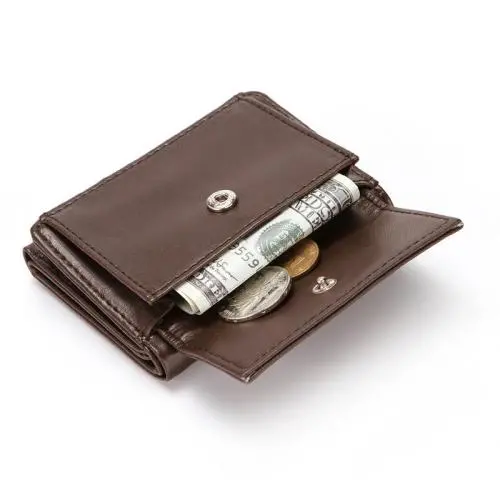 KBW017 2023 Hot Wallet PU Short Card Case Money Clip Men Mini Small Wallet Portable Key Coin Purse
