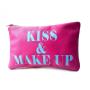 Customized Leather Personalized Makeup Bag Beauty Zipper Cosmetic Bag Leather Pouch PU