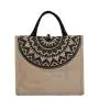 Hot Selling CCF350 Vintage Large Capacity Shoulder Bag Summer Canvas Beach Tote Bags Women Handbags Ladies Travel Shopping Bag