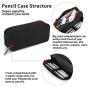 Gelory Latest Hot Sale Large Capacity Stationery Storage Pouch Aesthetic Simple Durable Pencil Case