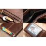 ZF015 RFID  Anti-theft Men Retro Wallet Short Head Layer Cowhide Multi Card Position Wallet Waterproof Wear Change Purse