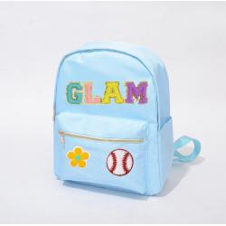 Stock Large Capacity Customizable Logo Travel Storage Bag Macaron Candy Color New Baby Blue School Backpack Bags