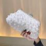 sac tendance 2024 Fall and winter new banquet Pearl bag dinner bags Fashion luxury pearl handbag for women  Clutch Purses