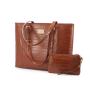 2023 Lovevook 2pcs Classic Crocodile pattern Large Business handbags and Purse Luxury Computer Hand bag Ladies Laptop PU Tote Ba