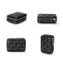 2024 Custom Embroidery Leather Coin Purse Wallet For Women Mirror Lipstick Bag