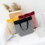 2023 New Plaid Canvas Shoulder Bag Fashion  High Quality  Handbags for Girls Fresh Literature Korean Fashion Shopping Bag