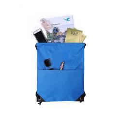 Custom LOGO Sports Backpack Drawstring Pocket Waterproof Oxford Cloth Drawstring School Bag
