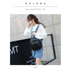 Shoulder bag female Korean fashion casual simple schoolbag ladies small backpack mini chest bag