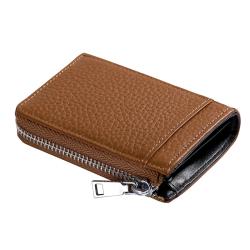 Custom Logo Luxury Leather Slim Wallet Credit Card Holder