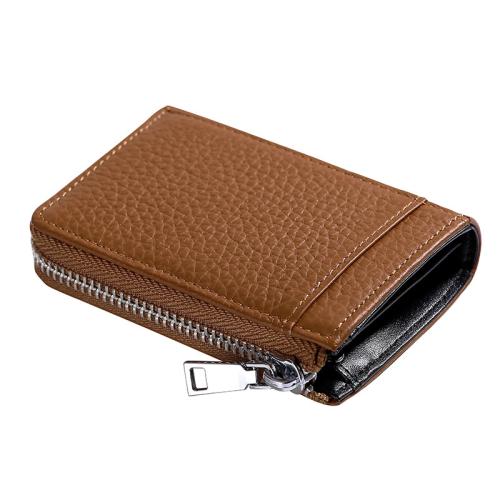 Custom Logo Luxury Leather Slim Wallet Credit Card Holder