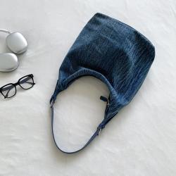 New Korean Fashion Trend Shoulder Bag Versatile Tote Bag High Quality Large Capacity Denim Bag