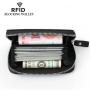 RFID Safe Men's Microfiber Leather Accordion Wallets Anti-Theft Short Wallet Credit Card Purse Holder Wallets For man
