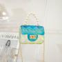 2022 New fashion women's handbags manufacturer single chain shoulder bag  pearls woman Candy Jelly bag
