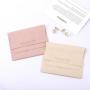 Jiaxinda Luxury Custom Emboss Jewelry Pouch Packaging Microfiber Flap Envelope Necklace Bracelet Jewelry Bag