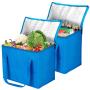Gelory Insulated Reusable Grocery Bags Heavy Duty Shopping Bag Tote Cooler Case