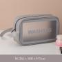 Fashion Custom Printed PU Lady Organizer Toiletry Bag Durable Waterproof Clear Travel Makeup Cosmetic Bag 3pcs Set