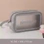 Fashion Custom Printed PU Lady Organizer Toiletry Bag Durable Waterproof Clear Travel Makeup Cosmetic Bag 3pcs Set