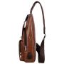 KBW664 New Fashion Men Business Chest Bags PU Leather Casual Crossbody High Quality Chest Shoulder Bag Outdoor Travel Sling Bags