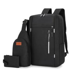 ZF245 Laptop Bag USB Charger Computer Cover Backpack Oxford Fabric Waterproof Zipper Print Logo Gift Backpack Business Schoolbag