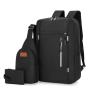 ZF245 Laptop Bag USB Charger Computer Cover Backpack Oxford Fabric Waterproof Zipper Print Logo Gift Backpack Business Schoolbag