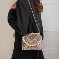bolsos-para-mujeres- Sequin Bag Wholesale Handbag Factory Chain Bag Ladies Women Fashion Handbags Shoulder Bag
