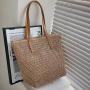 Minimalist big totes shoulder bags women straw woven handbags ladies luxury handbags for women luxury summer beach tote bags