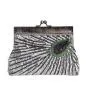 Luxury Beaded Sequin Peacock Evening Clutch Bags Party Wedding Sequins Purse Bag
