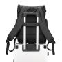 Factory Direct Sales New Style Black Men's Laptop Backpack One Piece PU Leather Custom Logo Outdoor Travel Backpack