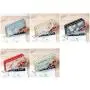 ZR818 Women's Wallet Long Handbag PU Double-layer Zipper Coins Wallet Purse Stylish Contrast Color Mobile Phone Bag Card Holder