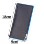 CUIKCA Long Leather Wallet For Men H035 Blue Edge Iron Included Angle Purse Photocards Wallets Leather Slim Card Holder