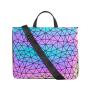 Lovevook 2022 women Geometric luminous hand bags ladies business briefcase and cover luxury reflective women laptop handbags