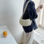 Korean new student fashion trend one shoulder bag simple nylon dumpling bag casual solid color messenger bag for women