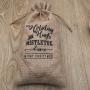 Rustic Hemp Burlap Linen Drawstring Christmas Jute Wine Bottle Bag Gift  Wine Packaging Bag