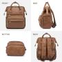LOVEVOOK 2022 women bags casual 14 inch laptop bags fashion PU leather work travel school custom women's backpacks with USB