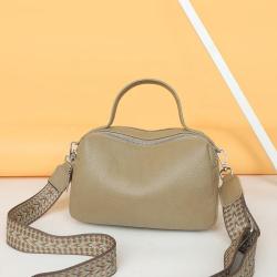 New large capacity first layer cowhide crossbody bag ladies fashion purse pu leather bags handbag for woman