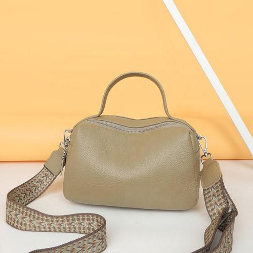 New large capacity first layer cowhide crossbody bag ladies fashion purse pu leather bags handbag for woman