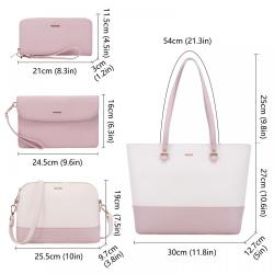 LOVEVOOK wholesale 2022 new  Women Fashion Handbags Wallet Tote Bag Shoulder Bag Top Handle Satchel Purse 4pcs women hand bags