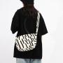 Summer High Capacity Fresh Sweet Ladies Bucket Bag 2022 New Style Fashion Japanese Retro Canvas Bag Student Stripe Messenger Bag