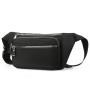 HR019 Newest Fashion Travel Waist Bag Buckle Woven Oxford Zipper Crossbody Bag Outdoor Running Solid Color Phone Storage Bag