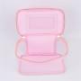 Keymay New Design Girls Pvc Handle Toiletry Bag Custom Personalized Letters Cosmetic Travel Zipper Pouch Bag  Clear Makeup Bags