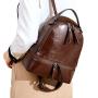 2024 Wholesale New Arrival Oiled Genuine Leather Backpack Bag For Women Luxury