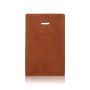 Wholesale id badge card holder leather lanyard id card holder leather luggage card holder