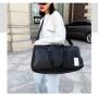 New design best trendy waterproof travel shoulder bag mens leather gym sports handbag with shoe compartment