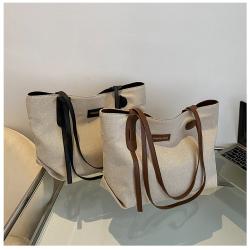 2023 Large Capacity Canvas Tote Bag Plain All-Match Simple Para Mujeres Bolso Bolsas Famous Brands Designer Shoulder Bags
